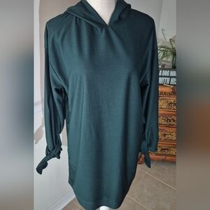 ZARA WB COLLECTION Hoodie Dress W/tie Wrists